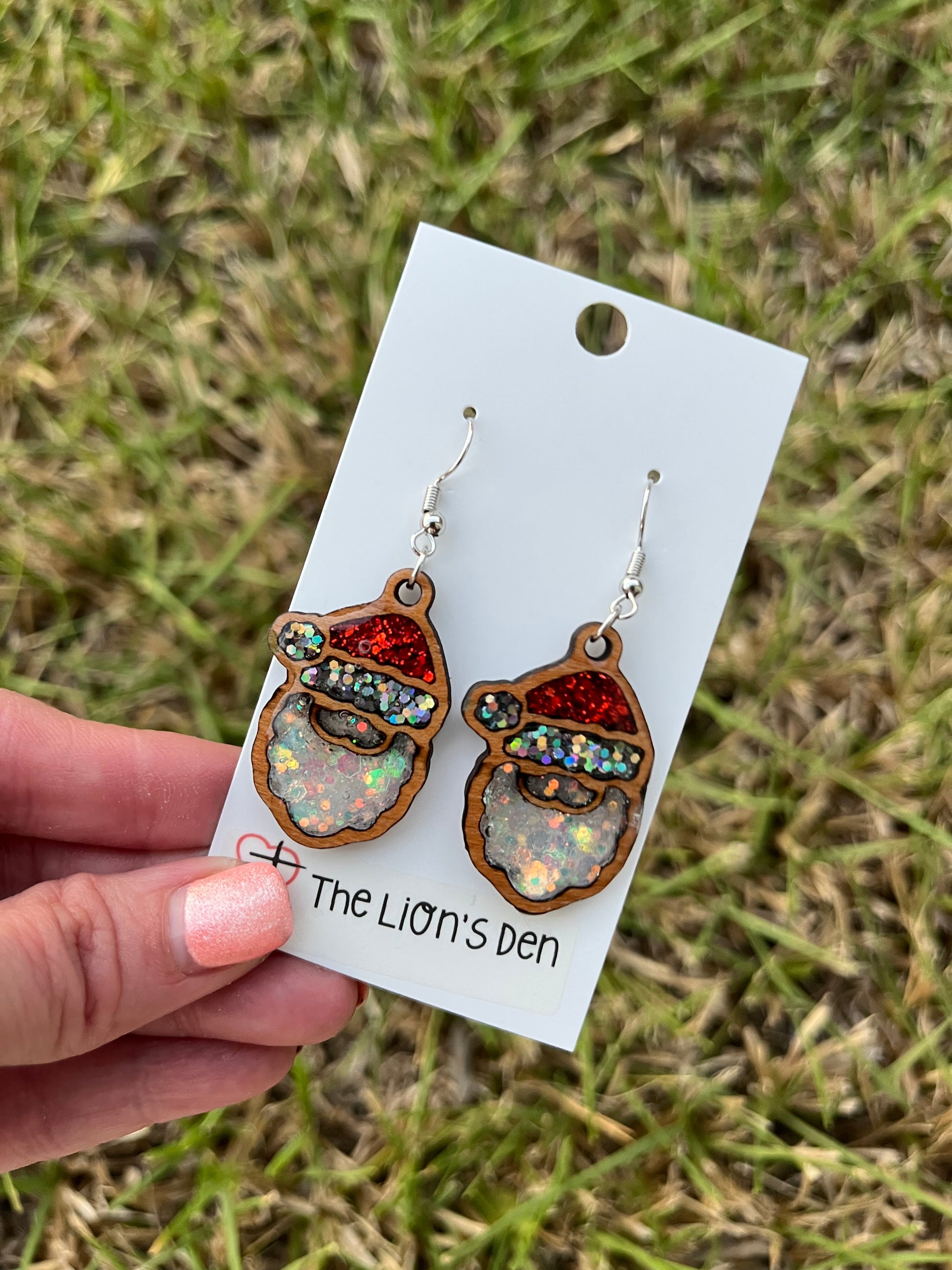 Santa earrings