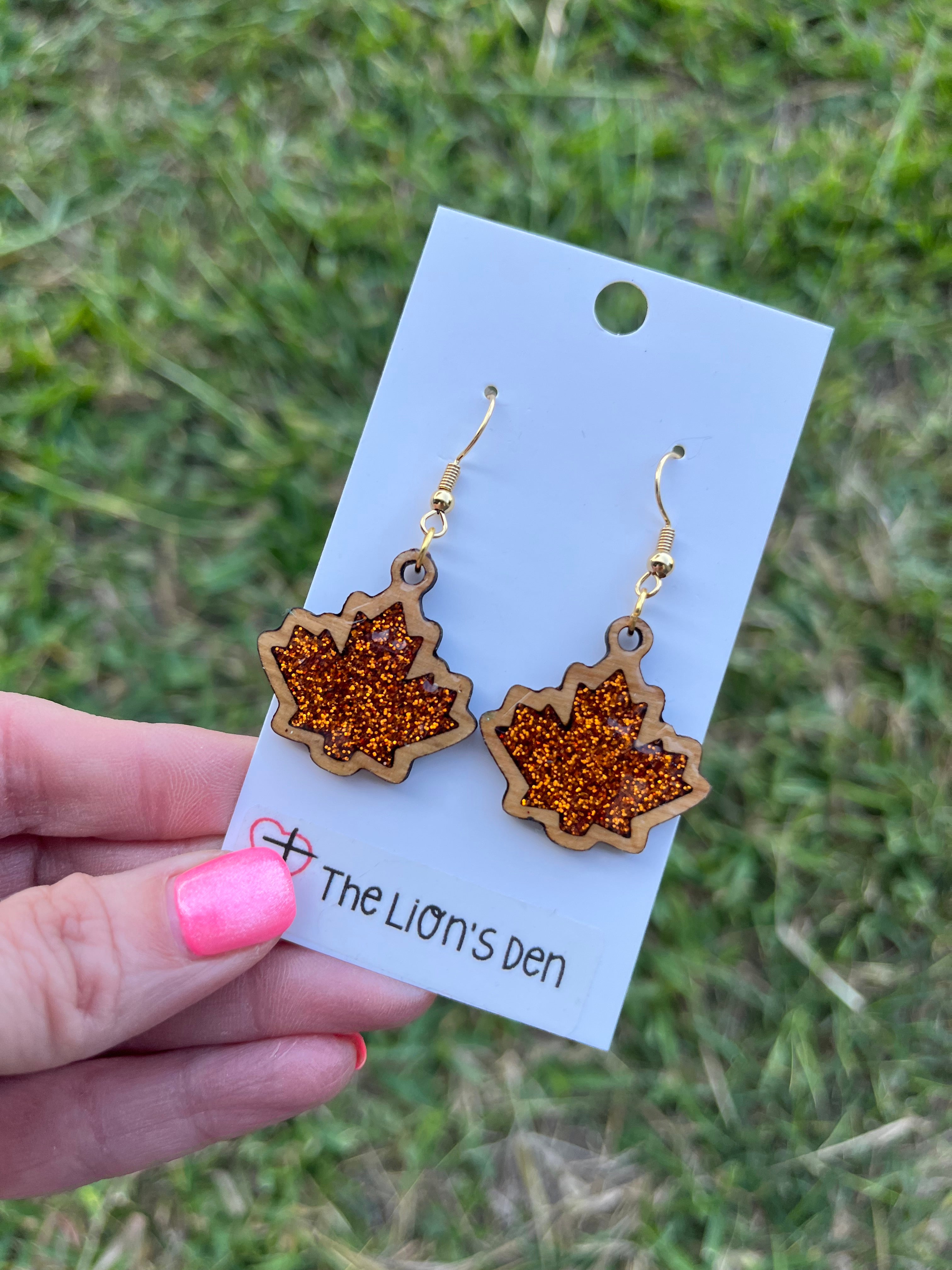 Fall leaves earrings