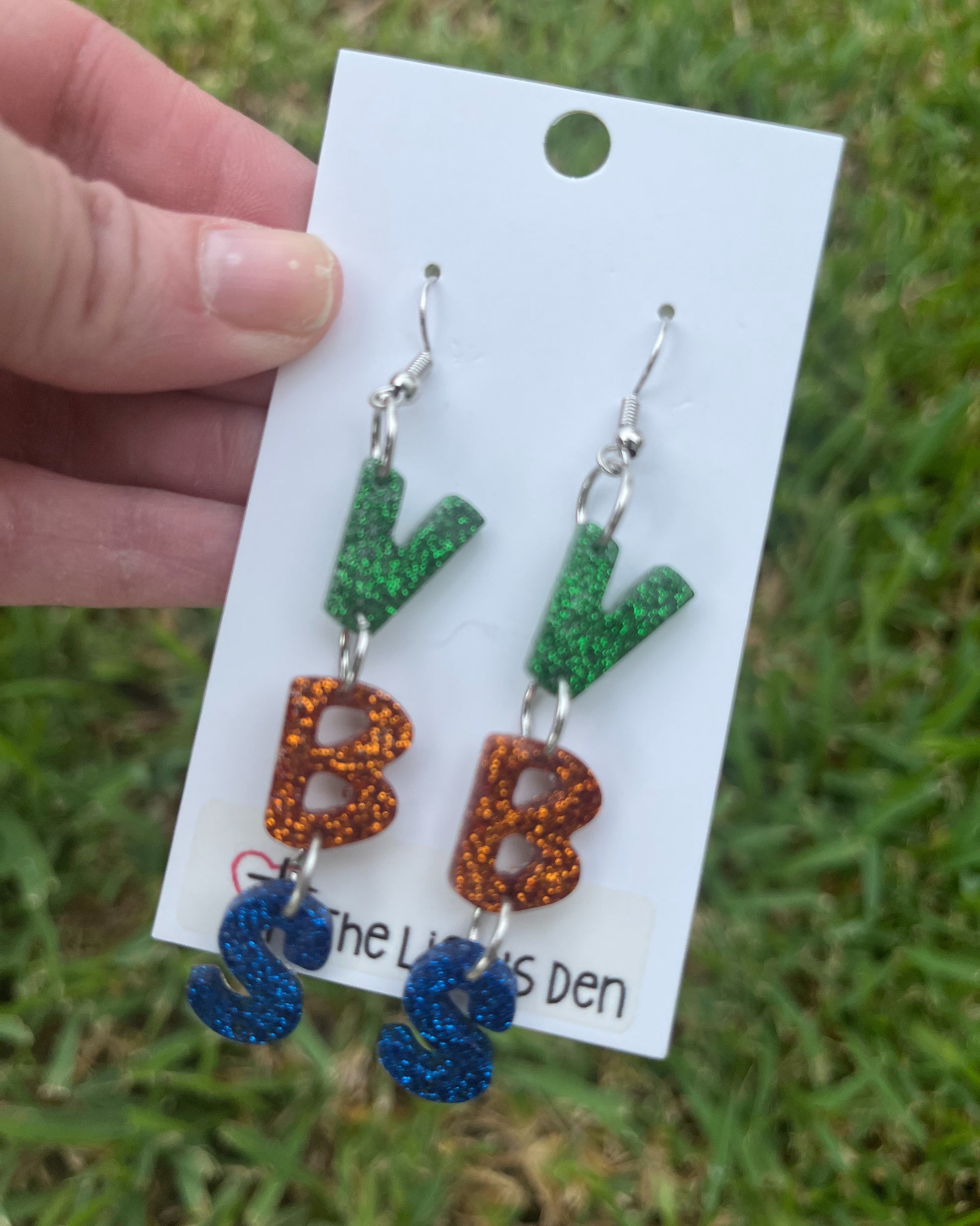 Letter earrings