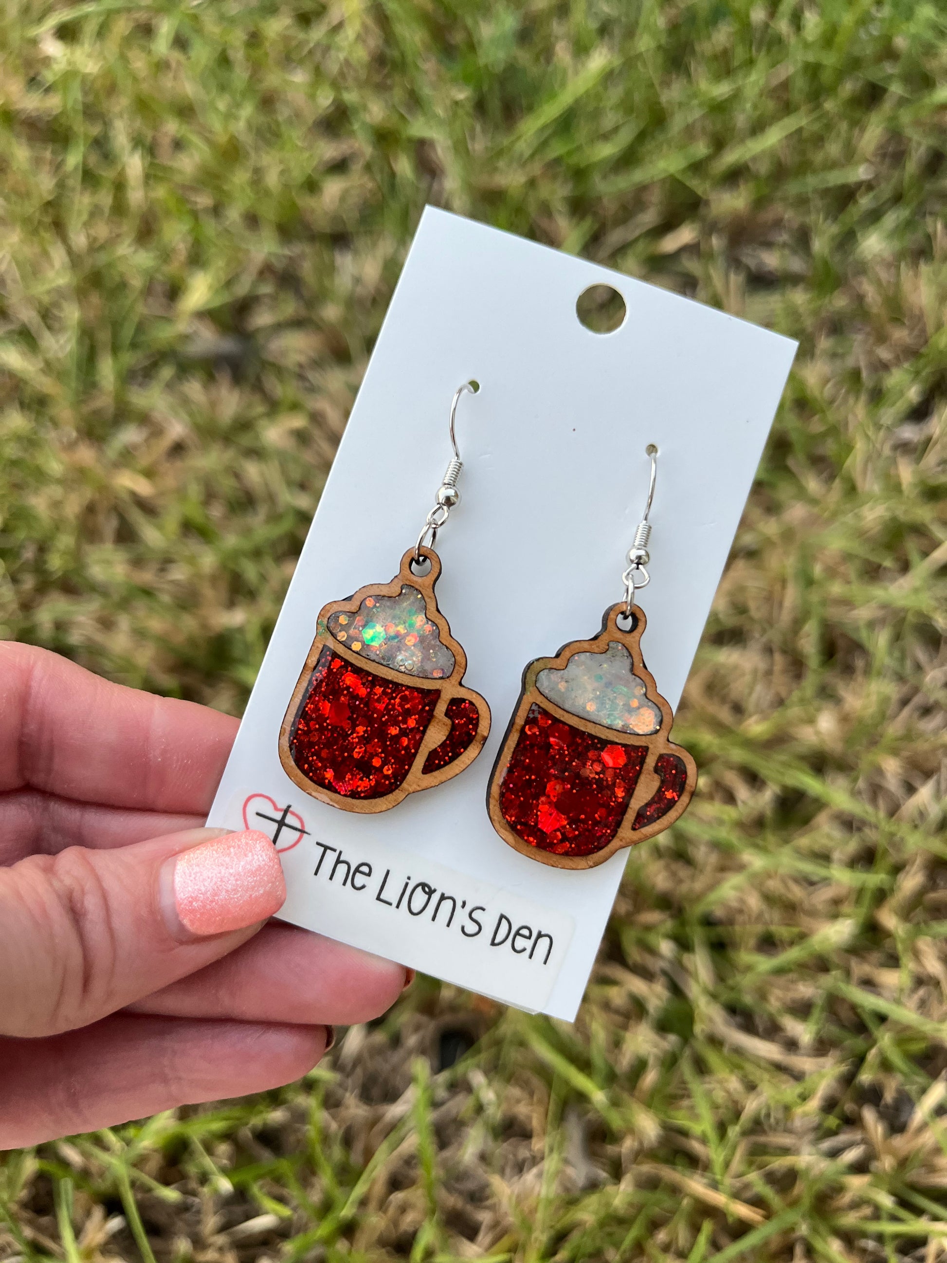 Hot cocoa earrings