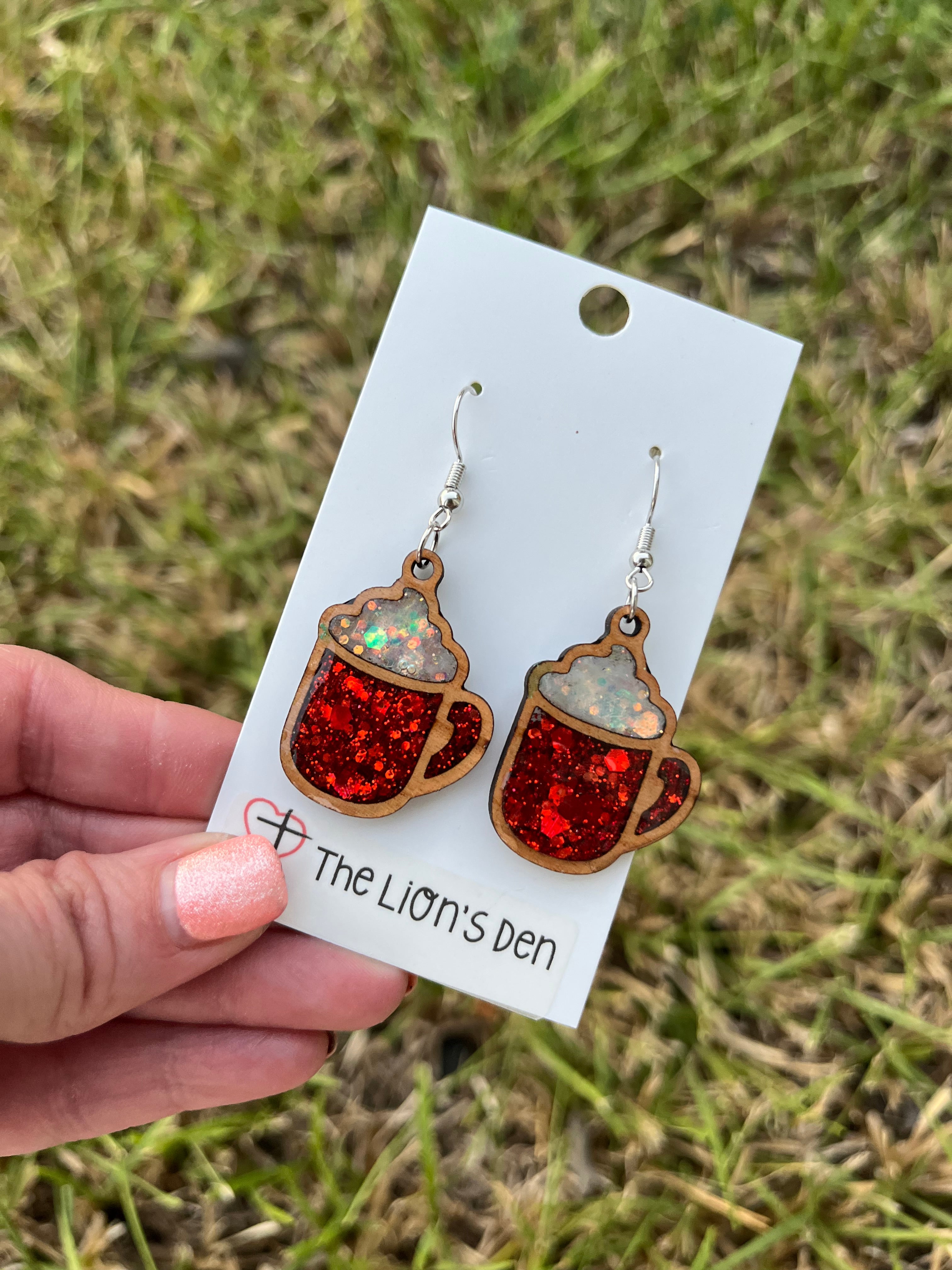 Hot cocoa earrings