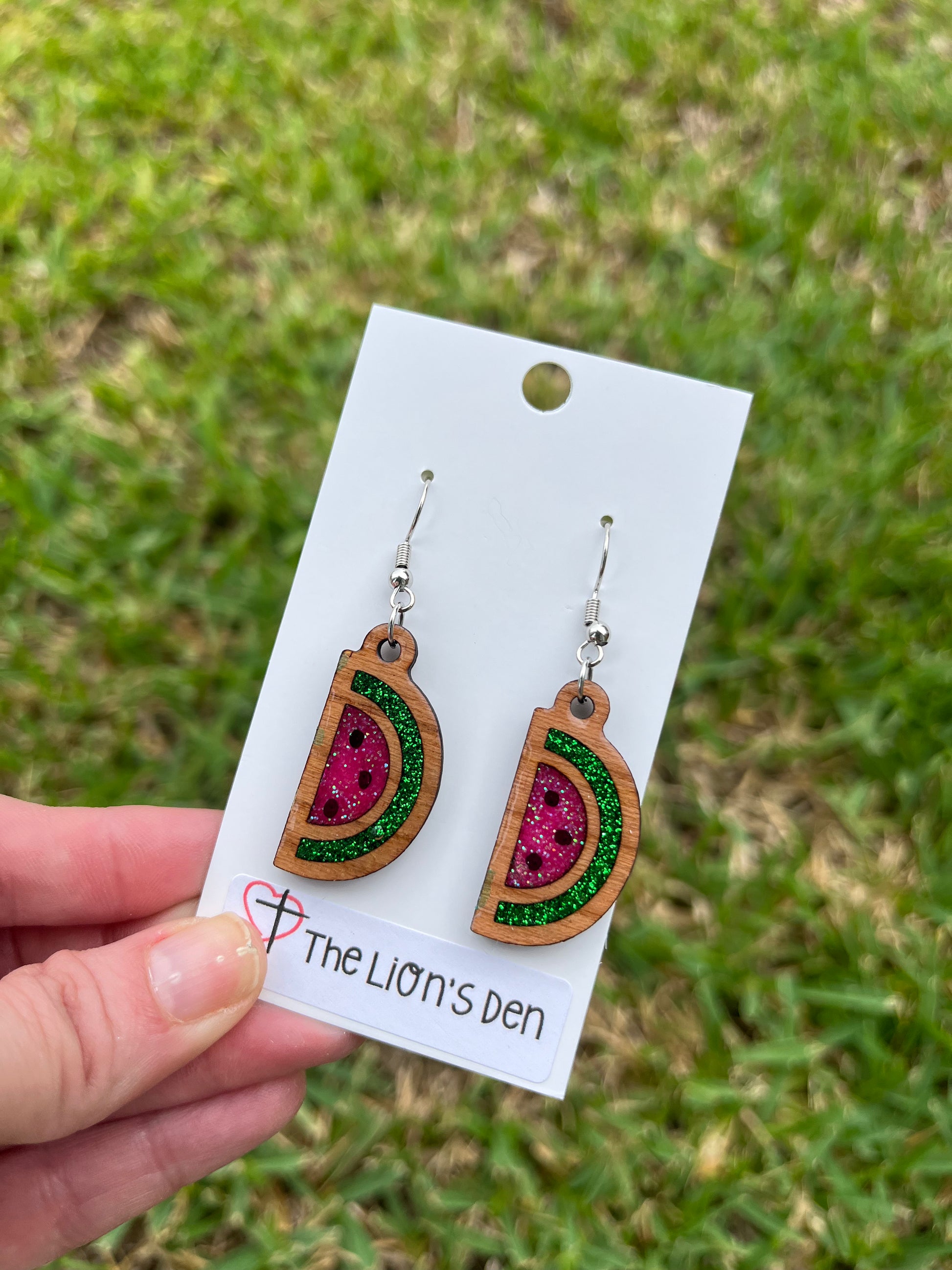 Watermelon earrings