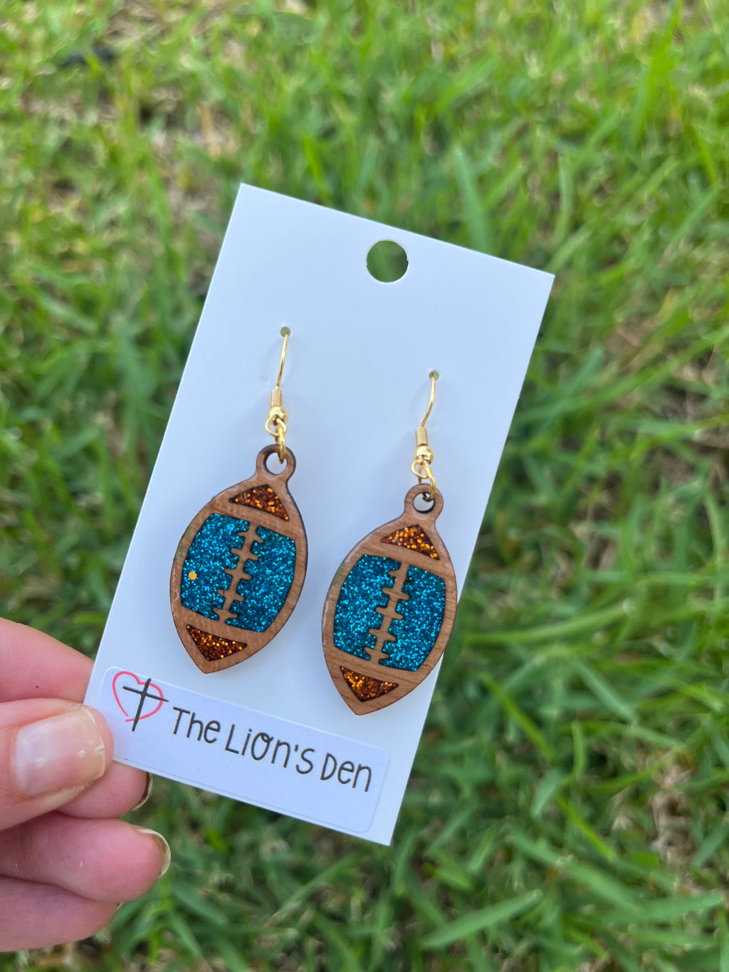 Football earrings 🏈