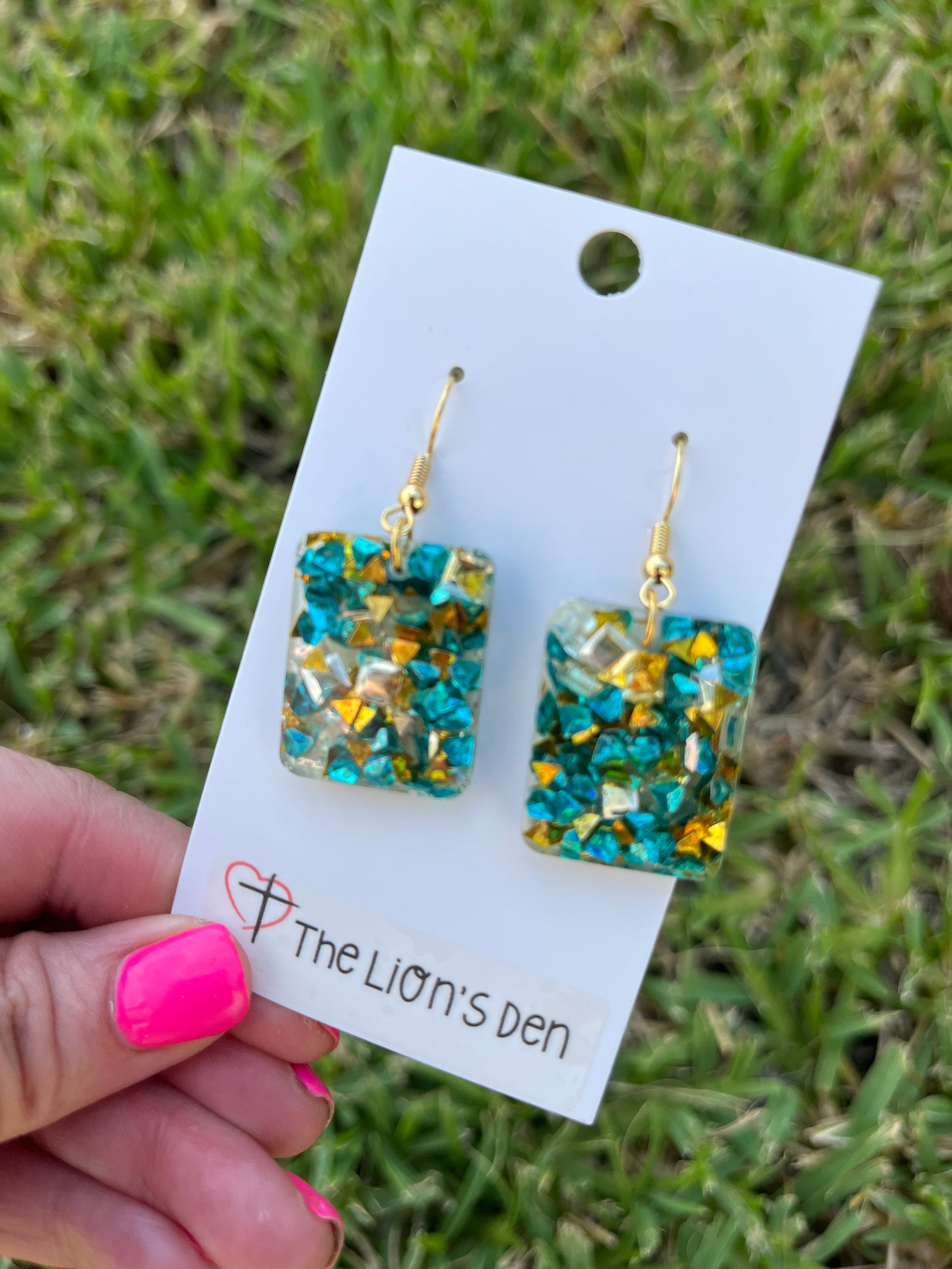 Sea glass earrings