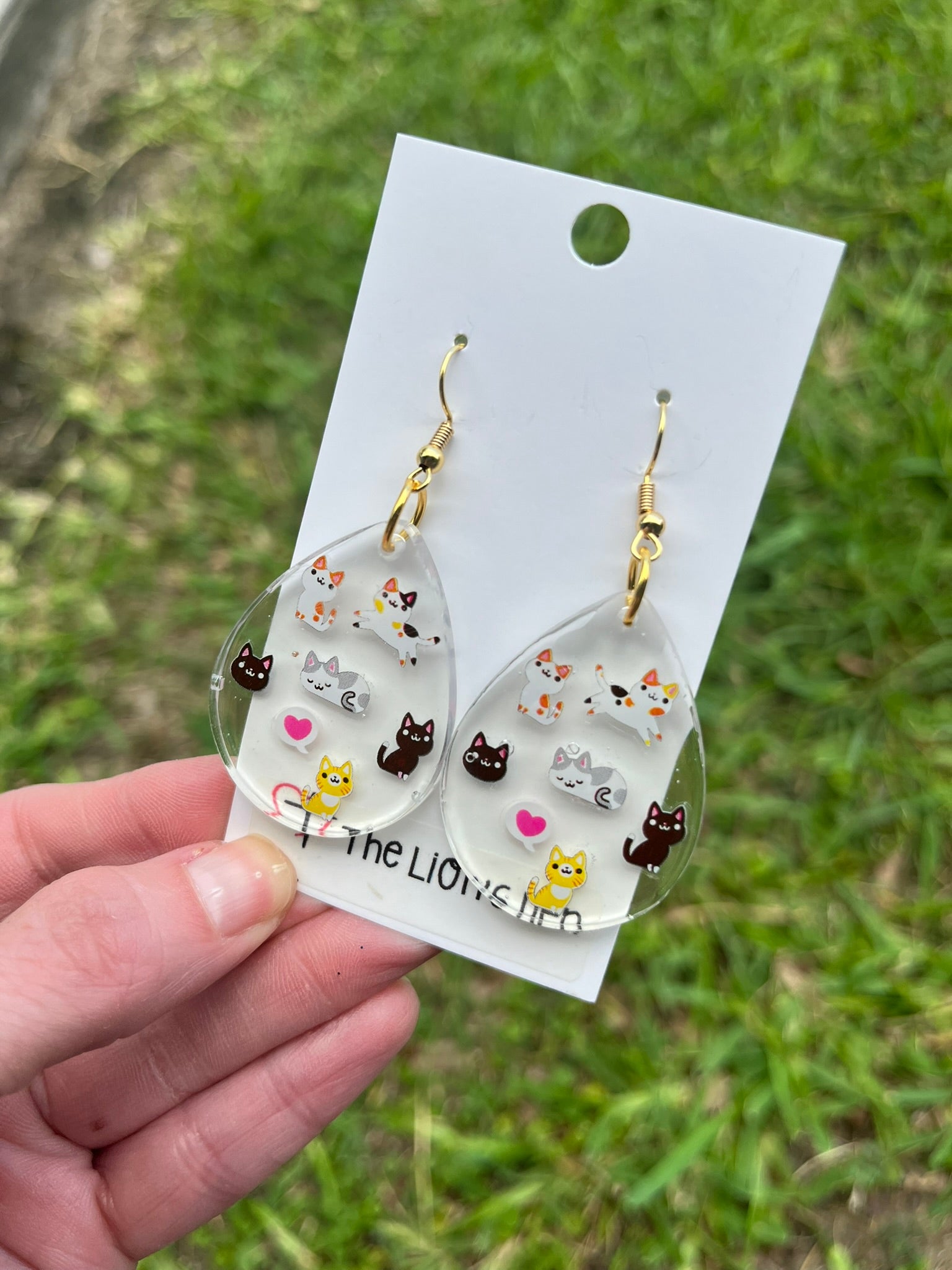 Kitten earrings