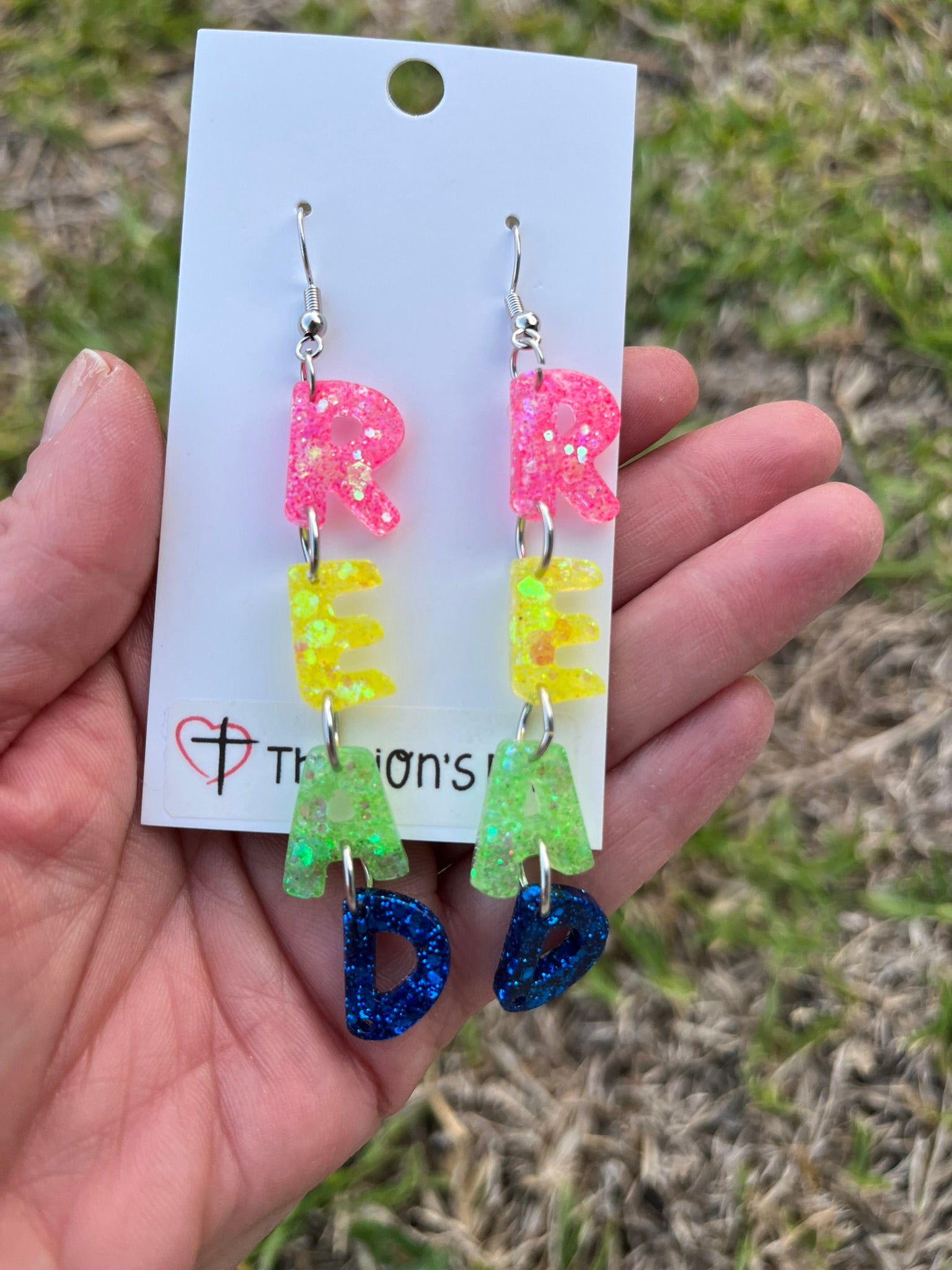 Letter earrings
