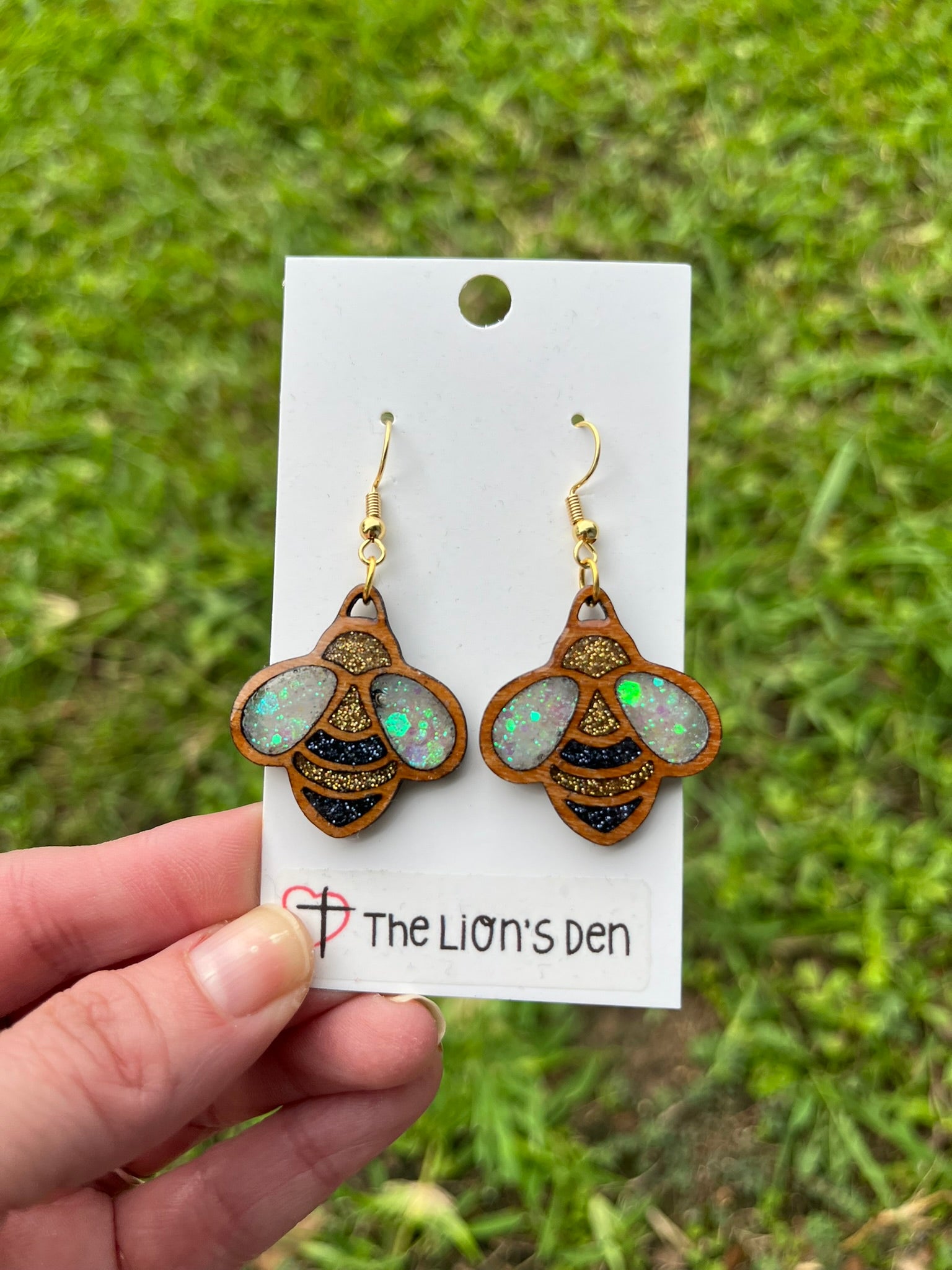 Bumble bee earrings